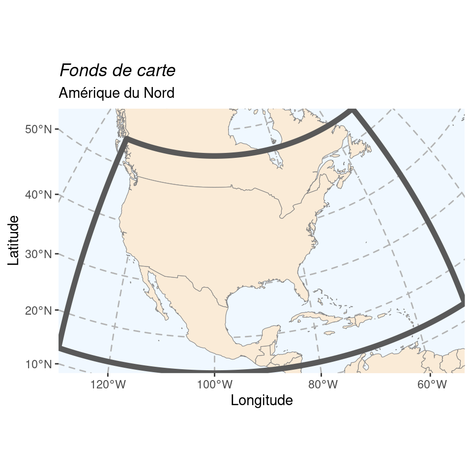 Fonds de cartes pour les 3 cartes régionales.